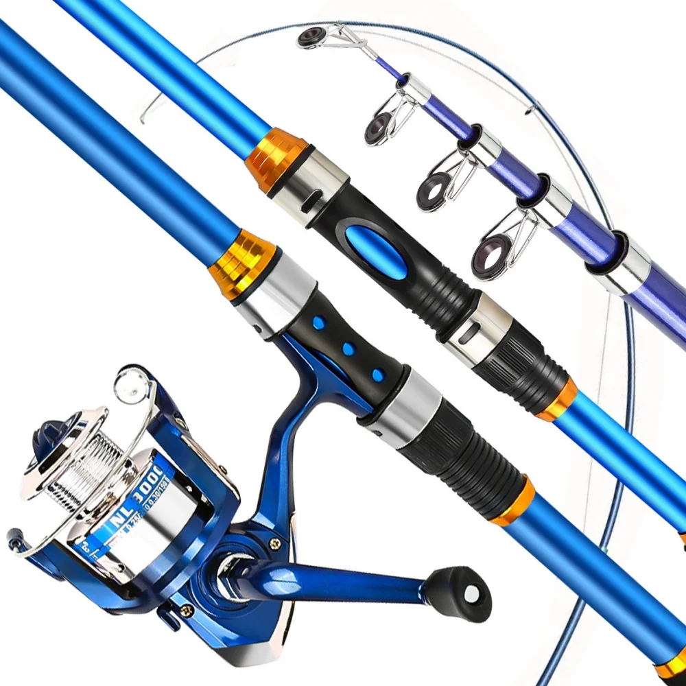 Juego de cañas de pescar teles - Fishing Boat Oar reseña y precio